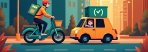 delivering with Uber Eats
